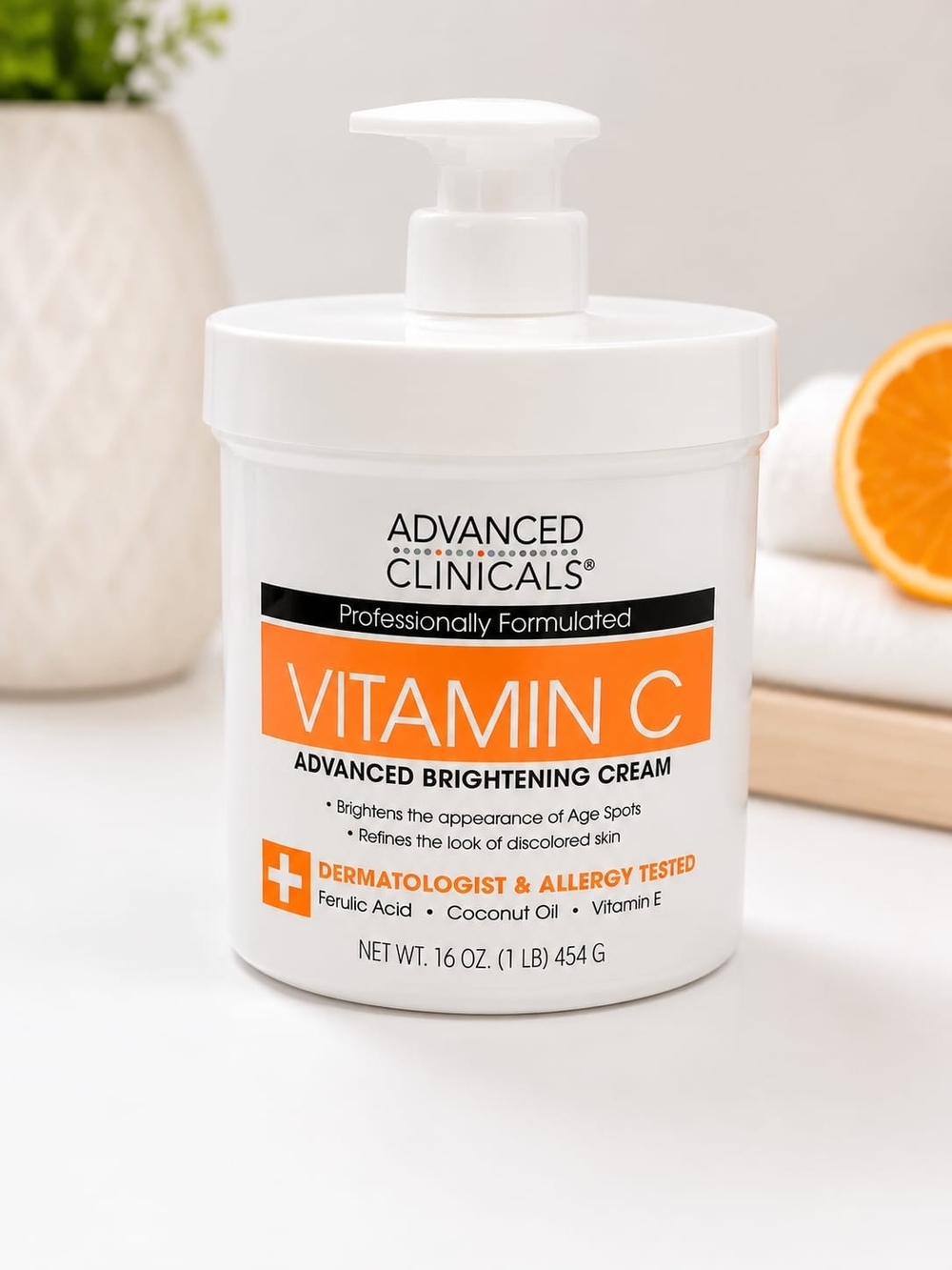 Vitamin C Brightening Cream — White & Orange